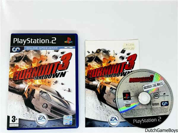 Grote foto playstation 2 ps2 burnout 3 takedown spelcomputers games playstation 2