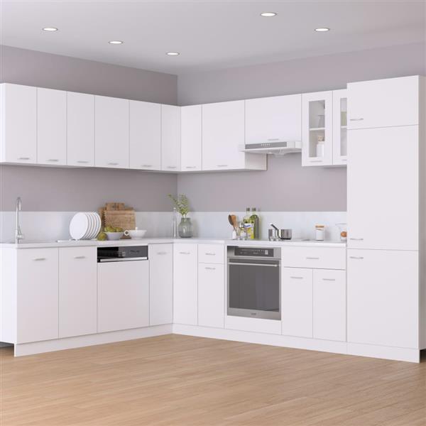 Grote foto vidaxl hangkast 80x31x60 cm bewerkt hout wit huis en inrichting keukens