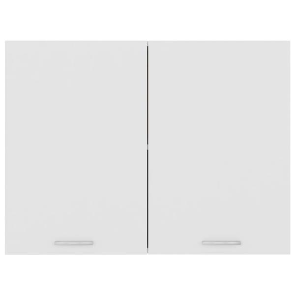 Grote foto vidaxl hangkast 80x31x60 cm bewerkt hout wit huis en inrichting keukens