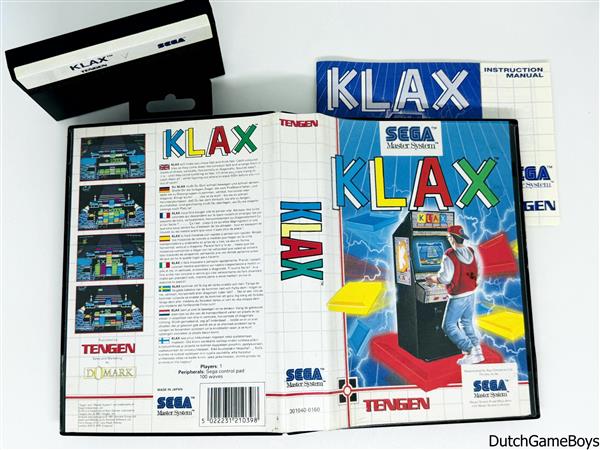 Grote foto sega master system klax 1 spelcomputers games overige games