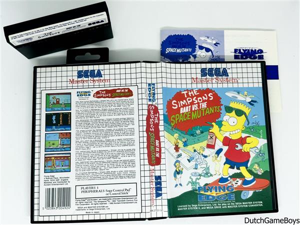 Grote foto sega master system the simpsons bart vs. the space mutants spelcomputers games overige games