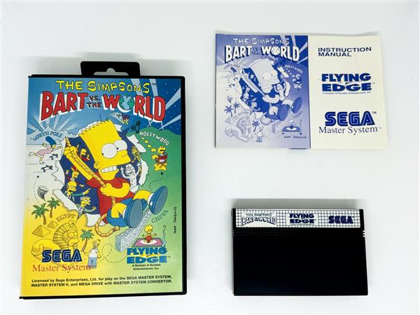 Grote foto sega master system the simpsons bart vs. the world spelcomputers games overige games