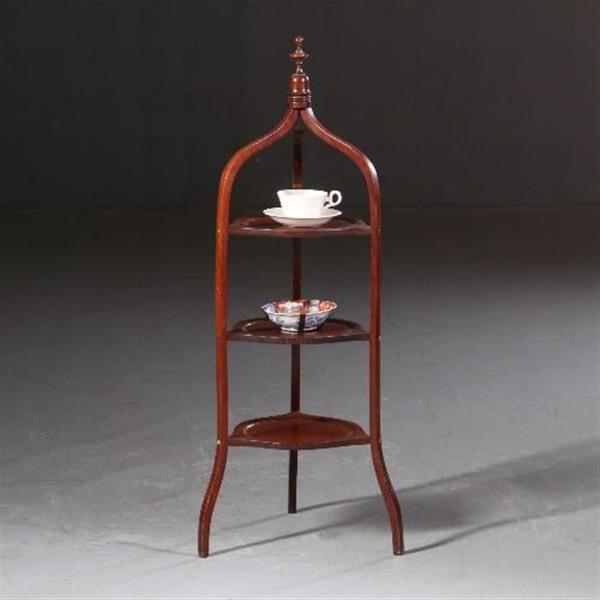 Grote foto engelse cakestand of etag re ca 1890 voor high tea of zondagmiddag borrel no.662724 antiek en kunst stoelen en banken