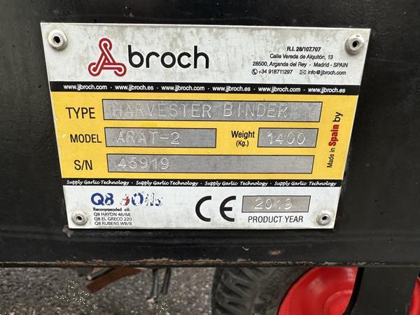 Grote foto jj broch arat 2 oogstmachine binder voor knoflook 2 rijig agrarisch oogstmachines