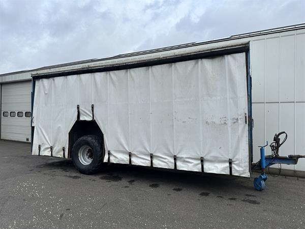 Grote foto oogstwagen 8 pallets zonder remmen agrarisch aanhangwagens