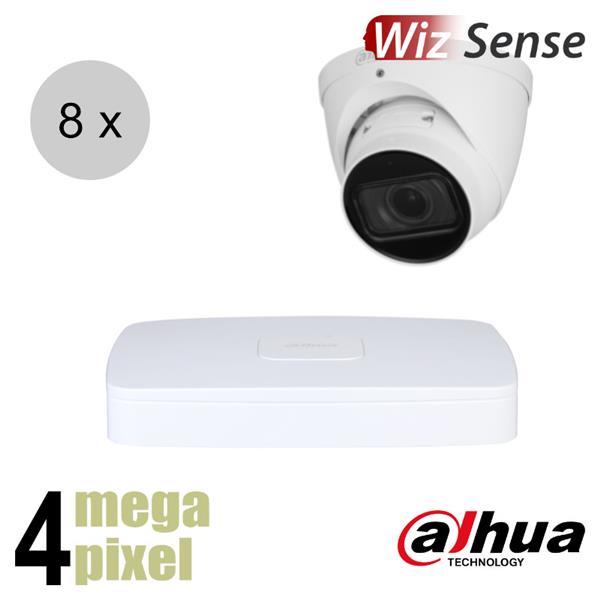 Grote foto dahua 4mp ip cameraset wizsense 8 turret dome camera motorzoom starlight 40m ips84dtm1 audio tv en foto videobewakingsapparatuur