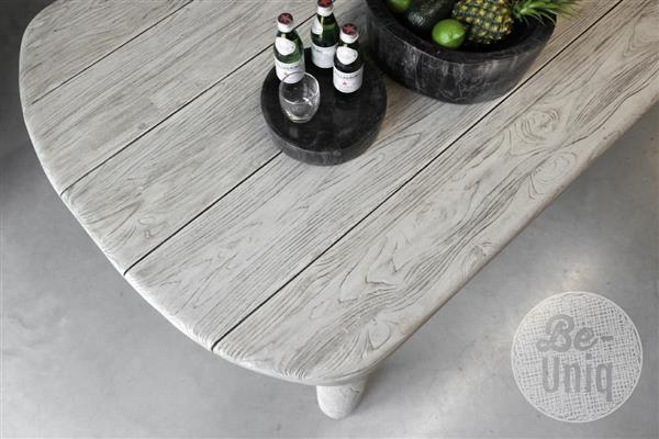 Grote foto tuintafel saint tropez vergrijsd teak huis en inrichting woningdecoratie