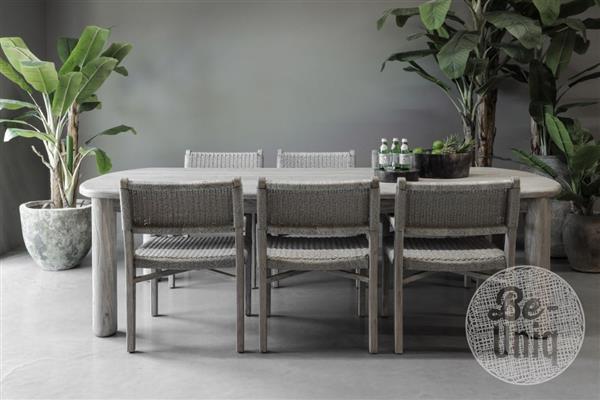 Grote foto tuintafel saint tropez vergrijsd teak huis en inrichting woningdecoratie