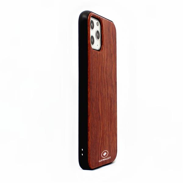 Grote foto luxwallet rosewood iphone 11 pro houten hoesje back cover tpu case met echt hout telecommunicatie mobieltjes