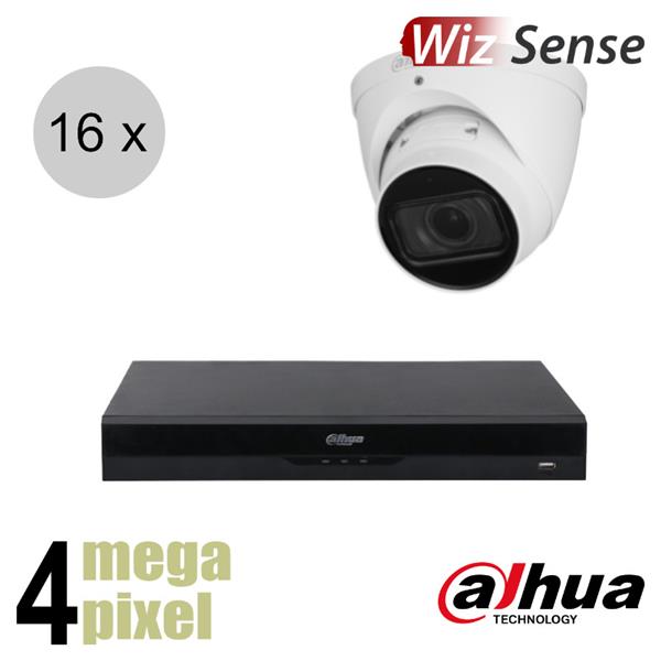 Grote foto dahua 4mp ip cameraset wizsense 16 turret dome camera motorzoom starlight 40m ips164dt audio tv en foto professionele video apparatuur