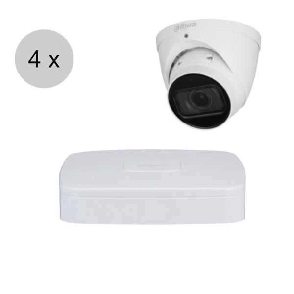Grote foto dahua 4mp ip cameraset wizsense 4 turret dome camera motorzoom starlight 40m ips44dtm1 audio tv en foto professionele video apparatuur