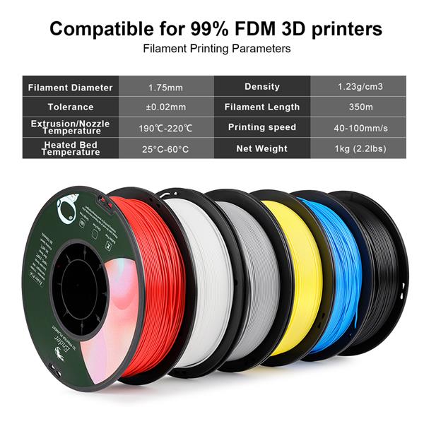 Grote foto 6 nieuwe rollen creality pla filament voor 95.00 computers en software printers 3d