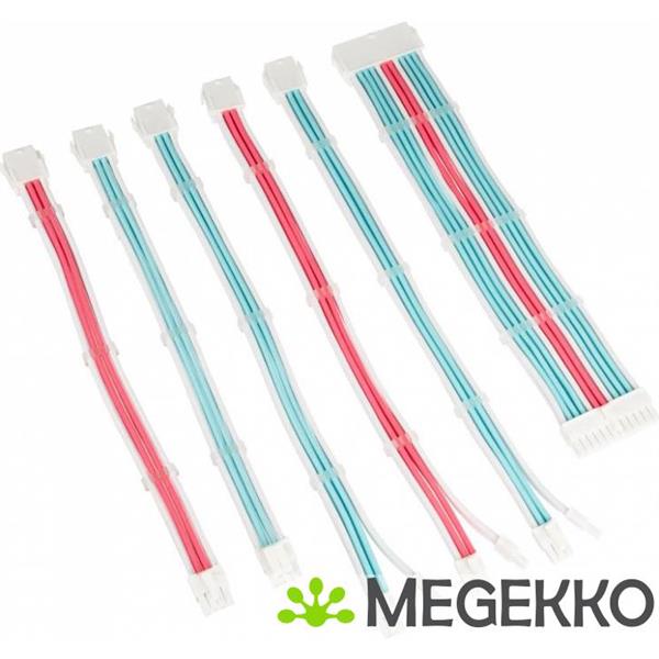 Grote foto kolink core adept braided cable extension kit brilliant white neon blue pure pink computers en software overige