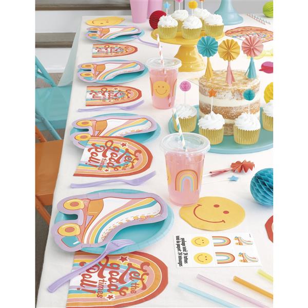 Grote foto gekleurde cupcake toppers mini waaier met kwastjes 8st verzamelen overige verzamelingen