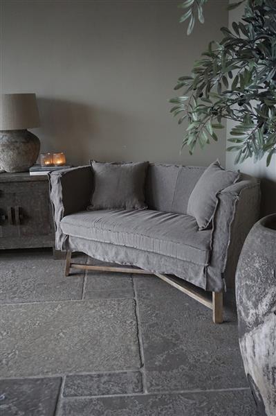 Grote foto sofa dikke dirk taupe huis en inrichting woningdecoratie