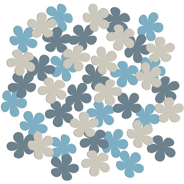 Grote foto bloemen confetti blauw verzamelen overige verzamelingen
