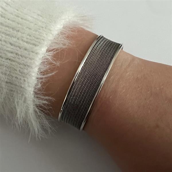 Grote foto zilveren design klemarmband 18 mm sieraden tassen en uiterlijk armbanden voor haar