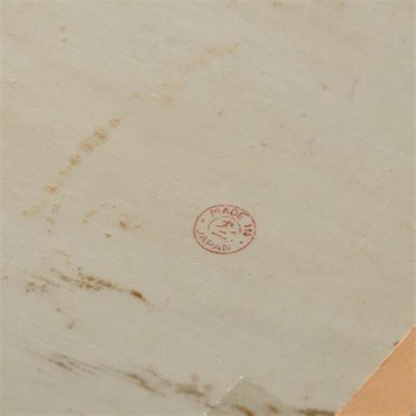 Grote foto antieke dienbladen punt gaaf satsuma dienblaadje in porselein ca. 1925 no.412511 antiek en kunst overige in antiek gebruiksvoorwerpen