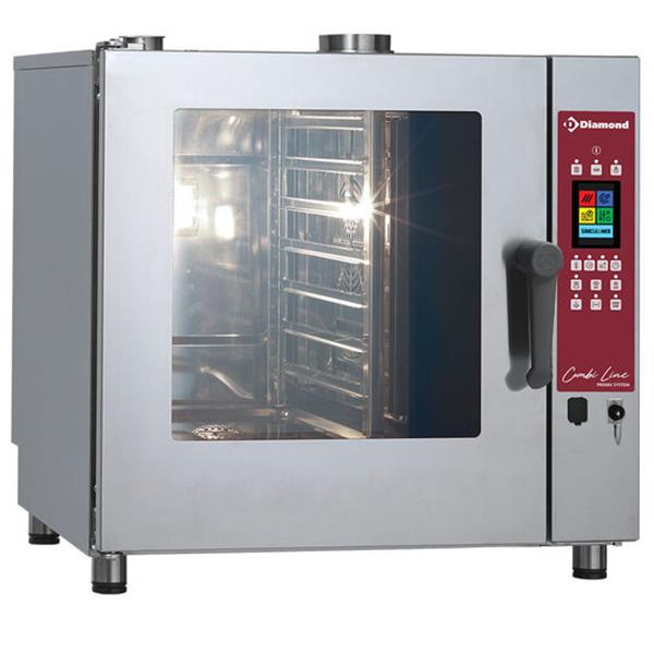 Grote foto touch screen oven gas stoom convectieoven 7x gn 1 1 auto cleaning diamond dgv 711 pts diversen overige diversen