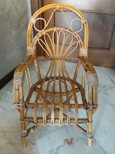 Grote foto fauteuil 1 bamboe antiek en kunst curiosa en brocante