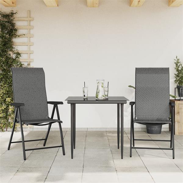 Grote foto vidaxl tuinstoelen 2 st inklapbaar poly rattan grijs tuin en terras tuinmeubelen