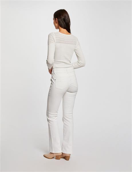 Grote foto bootcut jeans with flap pockets 241 polen2 off white kleding dames broeken en pantalons