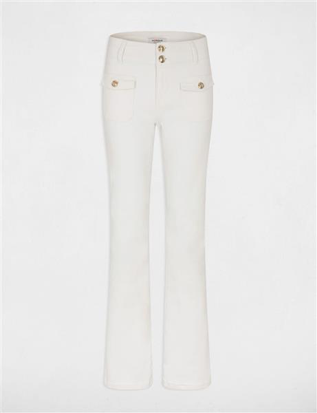 Grote foto bootcut jeans with flap pockets 241 polen2 off white kleding dames broeken en pantalons
