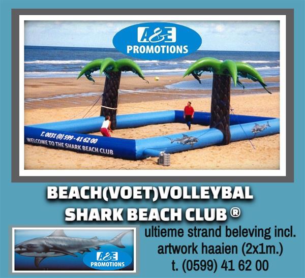 Grote foto haai beachvolleybal veld brabant t.0599416200 diversen overige diversen