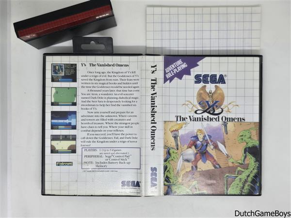 Grote foto sega master system y the vanished omens spelcomputers games overige games