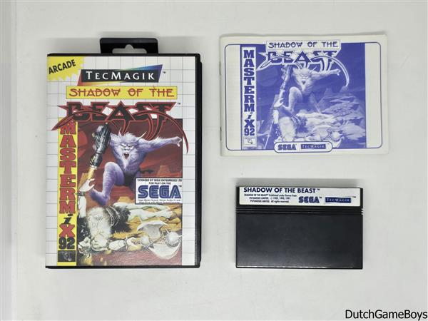 Grote foto sega master system shadow of the beast spelcomputers games overige games