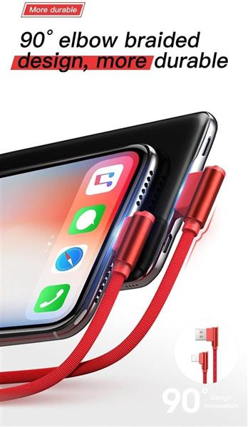 Grote foto drphone d9 type c usb c dubbele 90 haakse nylon gevlochten 3a kabel 1 meter datasynchronisatie telecommunicatie opladers en autoladers