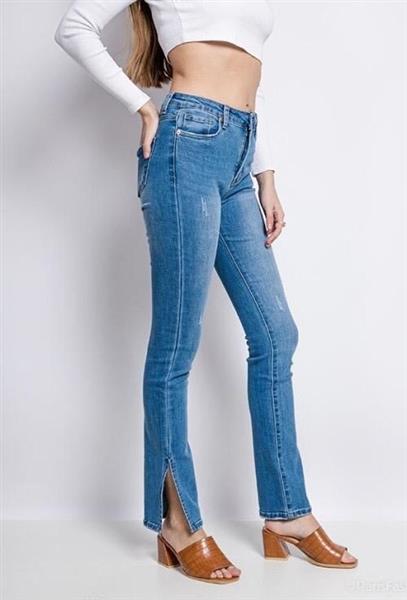 Grote foto dames skinny jeans marivy blauw 2021 kleding dames broeken en pantalons