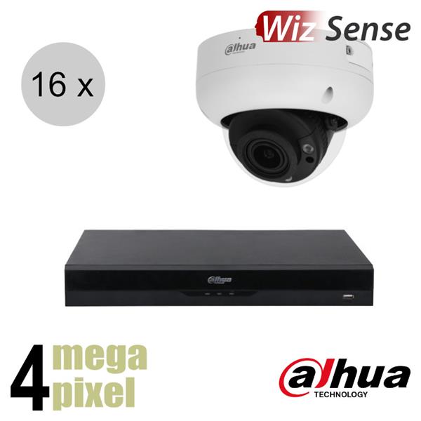 Grote foto dahua 4mp ip cameraset wizsense 16 dome camera motorzoom starlight 40m ips164ddm1 audio tv en foto videobewakingsapparatuur