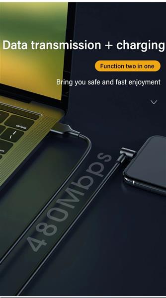 Grote foto drphone d10 90 haakse usb c oplaadkabel 5a super charge kabel 1 meter telecommunicatie opladers en autoladers