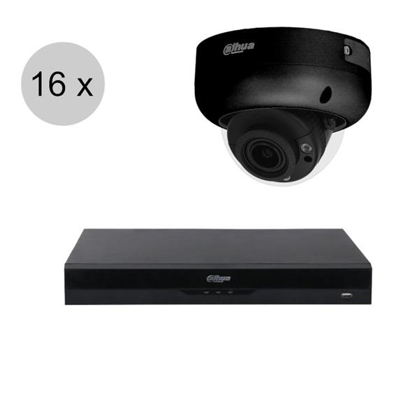 Grote foto dahua 4mp ip cameraset wizsense 16 dome camera motorzoom starlight 40m ips164ddm2 audio tv en foto professionele video apparatuur