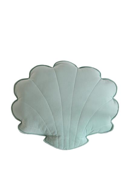 Grote foto schelp kussen velvet xl powder mint powder mint kinderen en baby complete kinderkamers