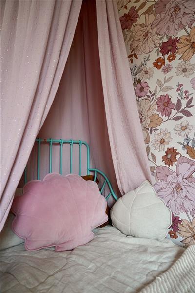 Grote foto schelp kussen velvet xl soft pink soft pink kinderen en baby complete kinderkamers