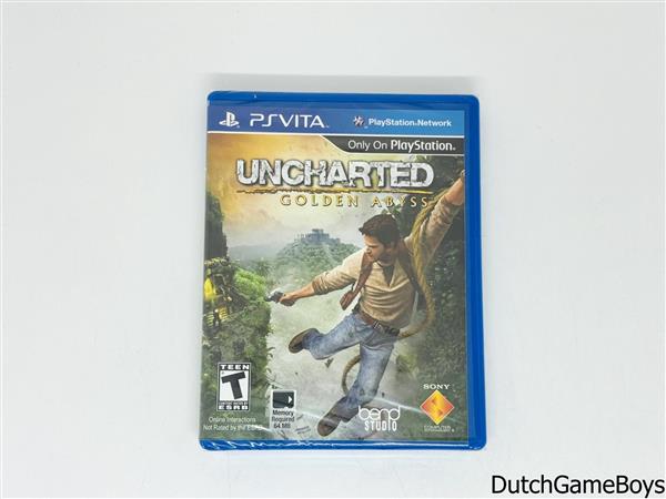 Grote foto ps vita uncharted golden abyss usa new sealed spelcomputers games overige games