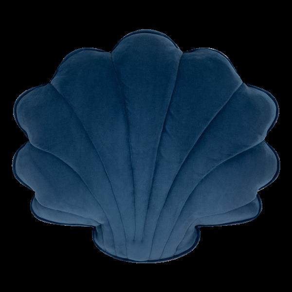 Grote foto soft velvet schelp kussen sapphire sapphire kinderen en baby complete kinderkamers