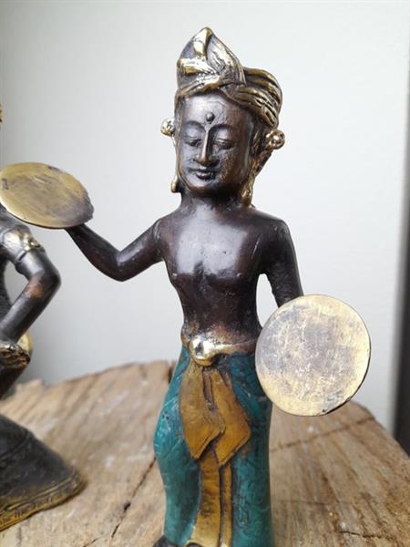 Grote foto bronzen muzikanten indonesi zonder minimumprijs antiek en kunst curiosa en brocante