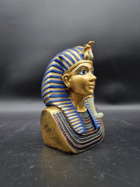 Grote foto beeld toetanchamon replica farao egypt 17.5 cm hars antiek en kunst curiosa en brocante