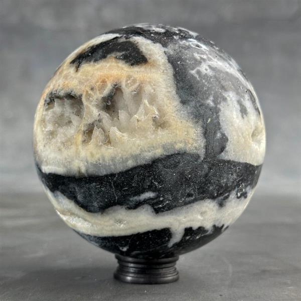 Grote foto geen minimumverkoopprijs prachtige zebra bol op een aangepaste standaard 1900 g 1 antiek en kunst curiosa en brocante