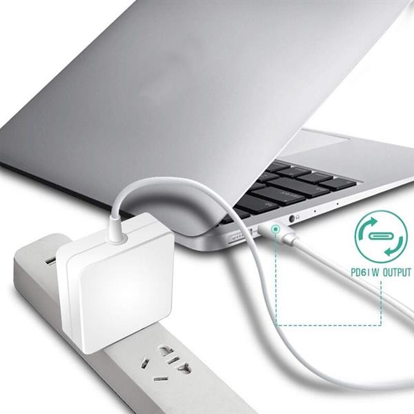 Grote foto drphone pat 87w usb c type c power adapter oplader wit telecommunicatie opladers en autoladers