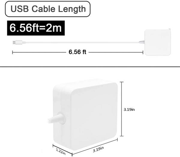Grote foto drphone pat 87w usb c type c power adapter oplader wit telecommunicatie opladers en autoladers
