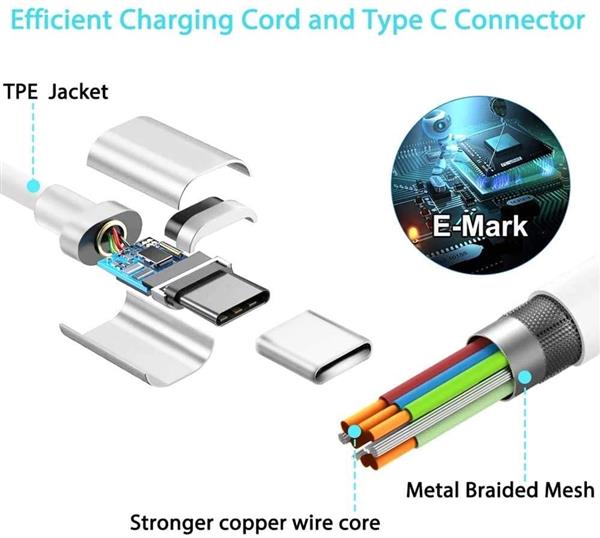 Grote foto drphone pat 87w usb c type c power adapter oplader wit telecommunicatie opladers en autoladers