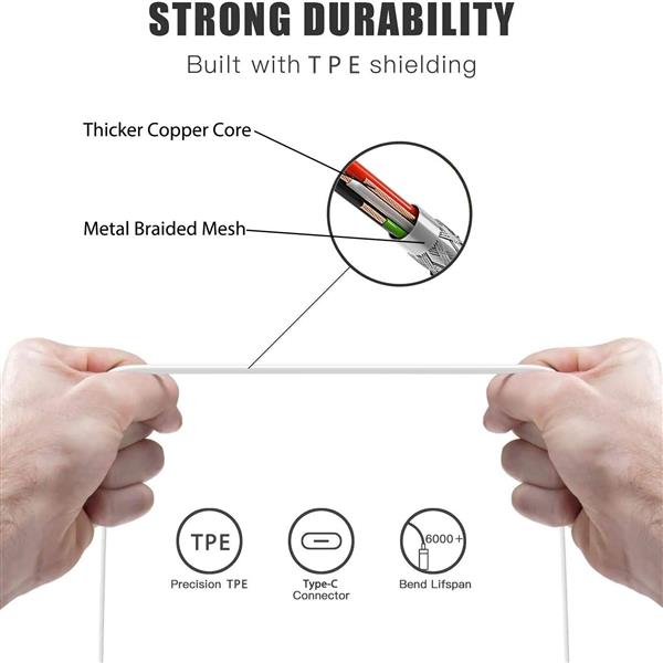Grote foto drphone pat 87w usb c type c power adapter oplader wit telecommunicatie opladers en autoladers