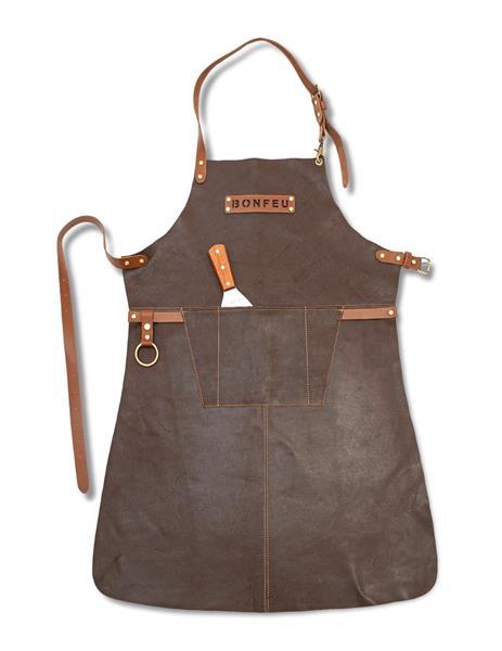 Grote foto bonfeu apron brown barbeque schot huis en inrichting woningdecoratie