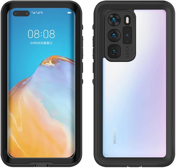 Grote foto drphone p40 pro waterdichte case ip68 full body beschermhoes zwart telecommunicatie mobieltjes