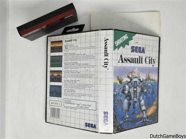 Grote foto sega master system assault city spelcomputers games overige games