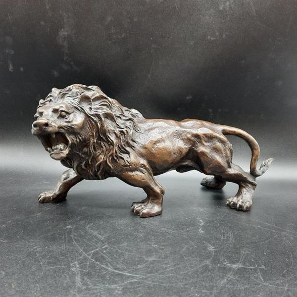 Grote foto beeld large bronze lion 32cm handmade 0 cm brons antiek en kunst curiosa en brocante